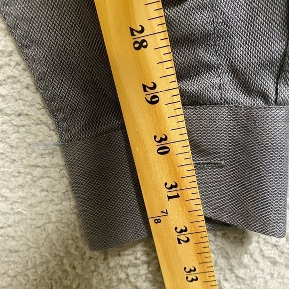 Cambridge Classic Men's Shirt Sz.15.5 32/33 Gray Button Down Long Sleeve - Picture 7 of 7